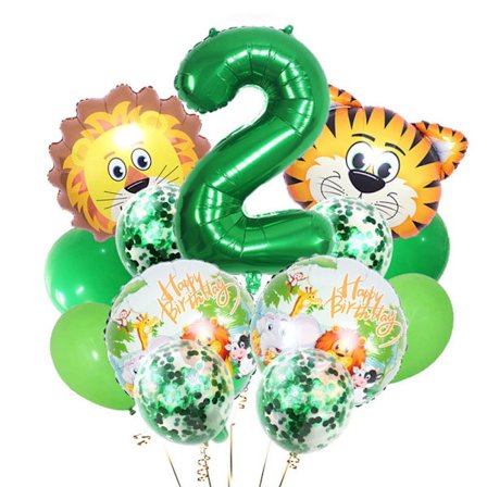14 st Jungle Animal Lion Air Balloons Set