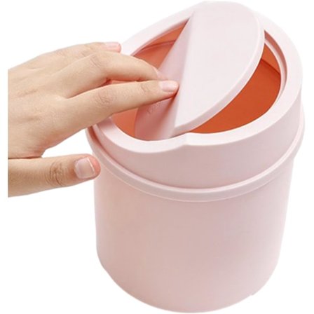 Lille Skraldespand - Kreativ Skrivebord med Låg | Lille Papirkurv Skraldespande, Lille Papirkurv til Frisørbord