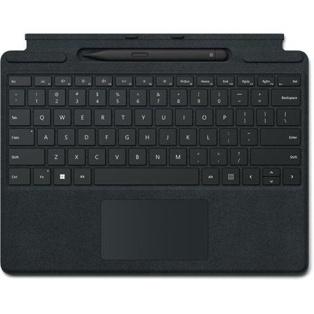 Microsoft Surface Pro Signature Keyboard - tastatur - med styreplate, akselerometer, lagrings- og ladebakke for Surface Slim Pen 2 - QWERTZ - Tysk -