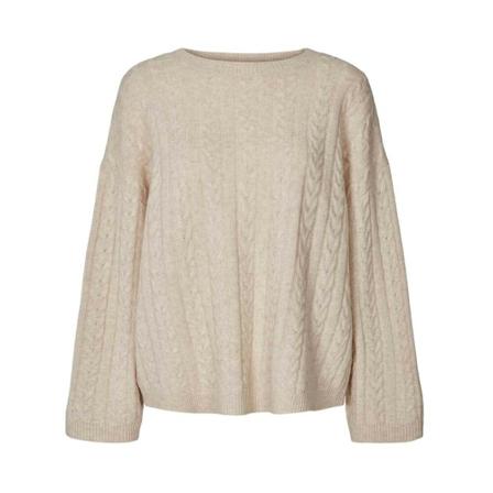 O'tay, Round-neck Knitwear Beżowy, Kobieta, Rozmiar: XS
