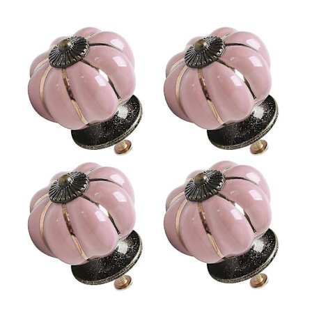 4 kpl keraamiset nupit Vintage-nuppi Laatikon kurpitsan muotoinen vetokahva Huonekalujen oven kaapin vaatekaapin lipasto