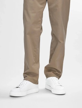 Selected Slhdavid Chunky Leather Sneaker Noos - White - 42