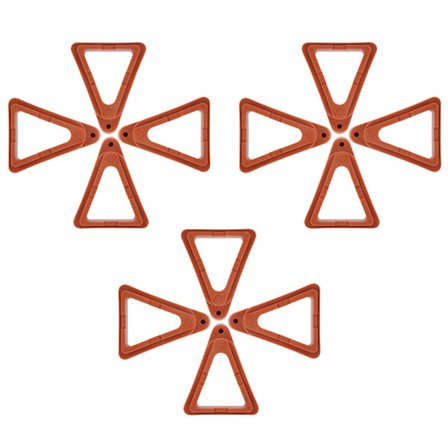 Havekrukke Fødder, Krukke Løfter Støtte til Potteplante Standere, Alsidige Usynlige Blomsterkrukke Forhøjere til Indendørs og Udendørs Brug (12 stk)