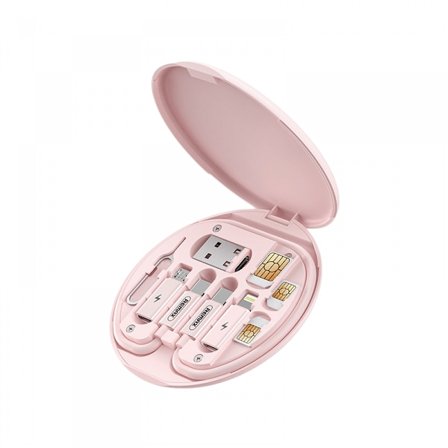 USB-adapterkabel som konverterar förvaringsfodral, multityp Chargi