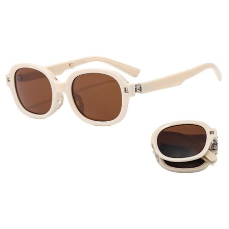 Vikbara solglasögon Damsolglasögon BEIGE-TEA BEIGE-TEA
