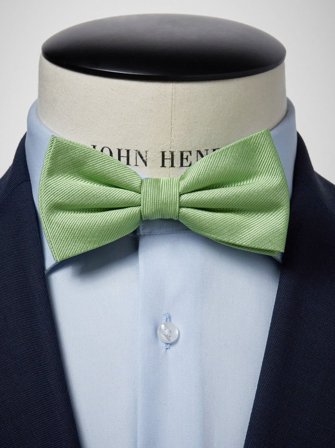 John Henric Men's Hellgrüne Fliege Size Pre-tied