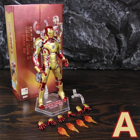 Zd Toys Marvel Iron Man Mk1 Mk2 Mk3 Mk4 Mk5 Mk6 Mk7 Mk42 Mk43 7" Film Actionfigur Iron-man Mark 1 2 3 4 5 6 7 42 43 Legends C