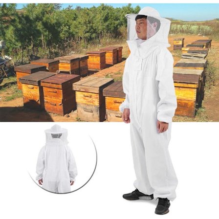 Professionell biodlardräkt Anti Bee skyddsutrustning med slöjhuva F