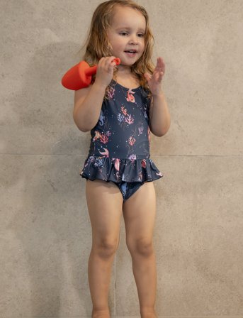 Filibabba Eva – Badedragt 1-2 År – Rainbow Reef - Blue - 80-92
