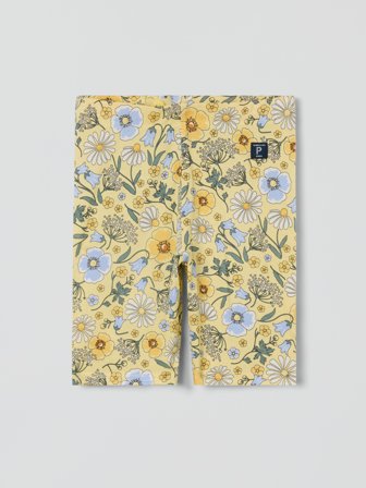 Polarn O. Pyret - Floral cycling shorts - 86 - Childrenswear - yellow