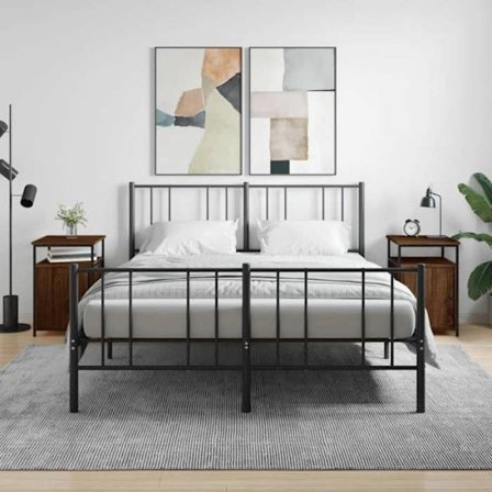 Maison Exclusive - Yöpöydät 2 kpl Tammi ruskea 40x42x60cm Insinööripuu