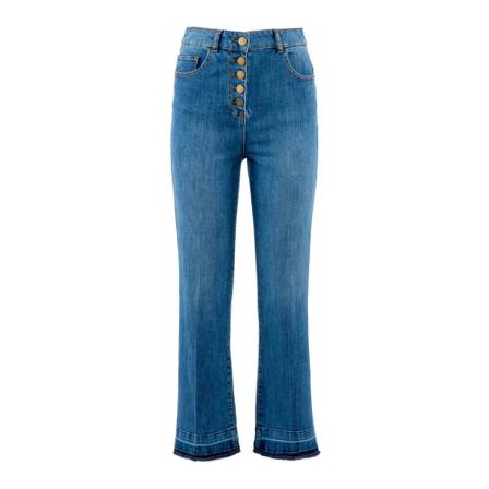 Nenette, Cropped Jeans Blauw, Dames, Maat:W27