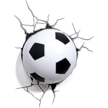 3d ljus 3d lampa fotboll boll