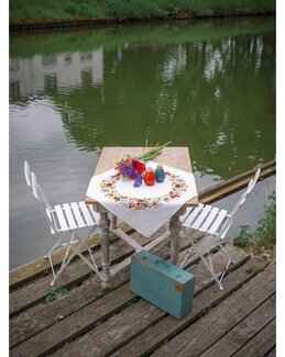 Broderikit dug Verden af blomster - Duk - Vervaco