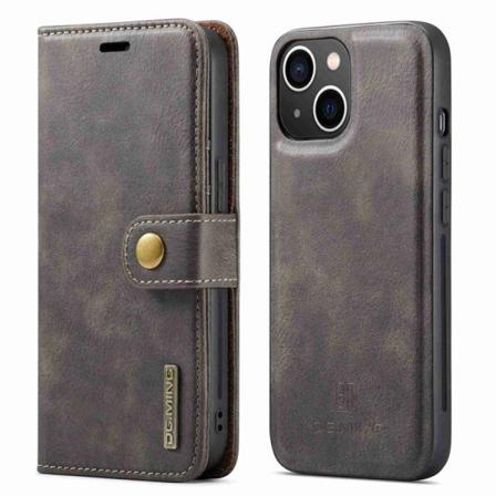 Dg.ming Iphone 14 Plus Plånboksfodral Split Detachable Flip - Gr