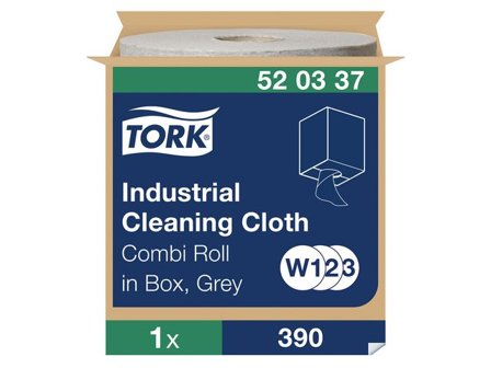 TORK Rengöringsduk Flexibel W1/W2/W3 grå - Lyreco - Städ och hygien - Toalettpapper och torkpapper - Industritork