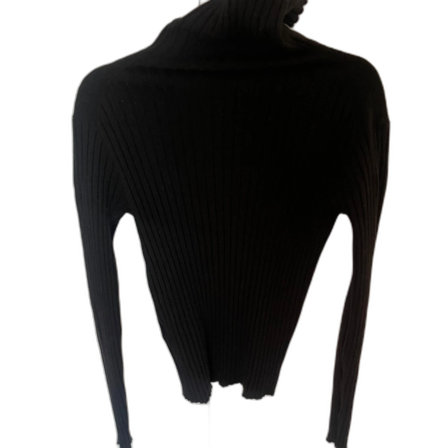 Svart ribbad polotröja från Acne Studios