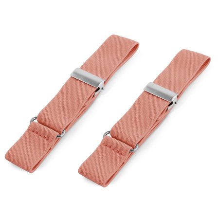 Wąskie koralowe opaski do koszuli dla mężczyzn