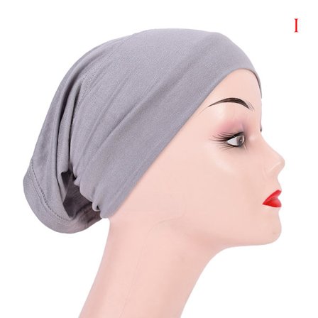 Mjuk Modal Muslim Stretch Turban Cap Inre Hijab Kepsar Islamiska J