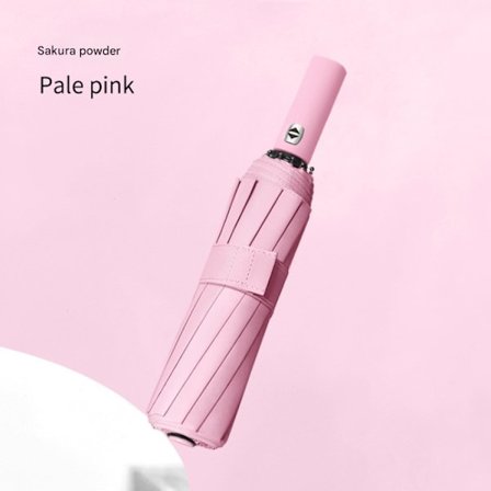 Vindtett reiseparaply - enkel automatisk åpning og lukking, oppgradert med 24 ribber, solid glassfiberramme og vanntett kalesje.