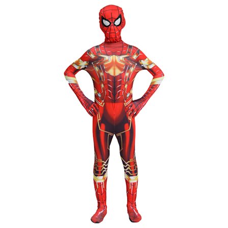 Mub- Parent Children Customized kids Spiderman Clothes 3D Print Design Cool Iron Cosplay Suit Men Kids Costume