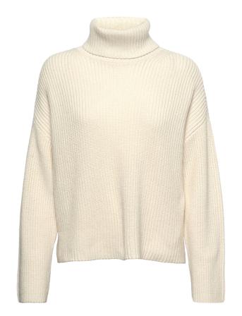 Slf Wynter Ls Knit Rollneck B Cream Selected Femme