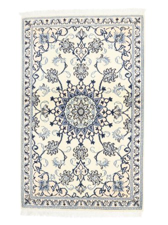 Nain Teppich 90X140 Grau/Dunkelgrau Wolle, Persien