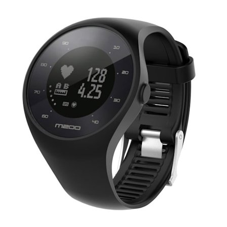 Polar M200 Enfärgat silikon klockband - Svart