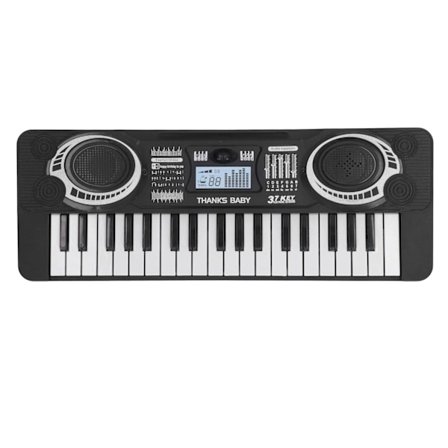 Elektrisk Piano Leksak 37 Tangenter Keyboard Multifunktion för Barn Present för Över 3 år