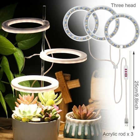 Grow Light Ring Lampe 3 RING 3 RING