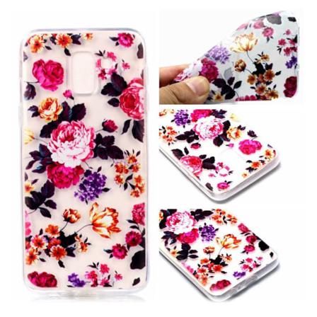 Samsung Galaxy J6 (2018) Mobilskal Tpu Mönster Mjuk - Blomma