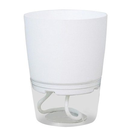 1/2 stk selvvanning blomsterpotte Lazy blomsterpotte HVIT M