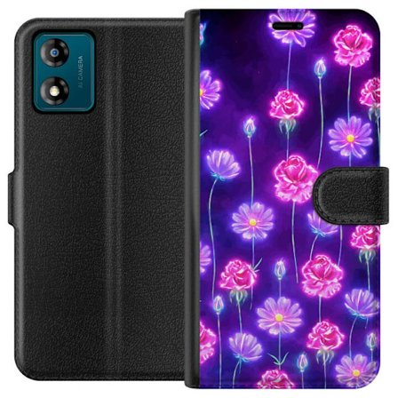Yhteensopiva Lompakkokotelo Motorola Moto E13 Bloom Reverie Electric Petals
