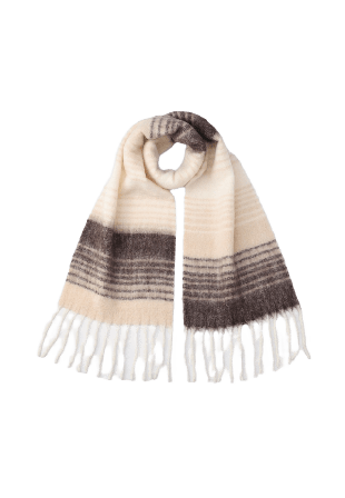Wera Halsduk i ullmix CAROLINA Halsdukar & scarves Beige ONESIZE