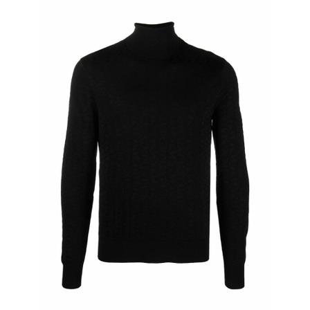 Emporio Armani, Turtlenecks Zwart, Heren, Maat:S
