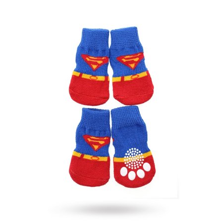 Urban Pup - Superdog - Hundesokker med Antiskli - Hundeklær, Koseklær, Fest & Utkledning, Hundesko på Doggie.no - Hundesko & Sokker til hunder