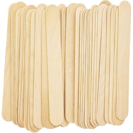 Store Jumbo Voks Sticks - 15 cm x 1,9 cm, Pakke med 100 Jumbo Sticks