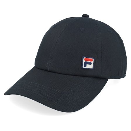 Fila - Frontera F-box Black Dad Cap Unconstructed Black Cap - @ Hatstore