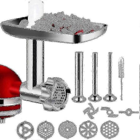 KitchenAid Kødhakker Tilbehør Rustfrit Stål 5 Skiver 2 Knive til Hjemmelavede Pølser