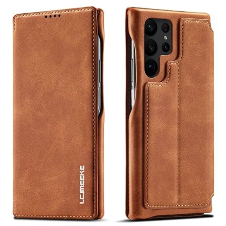 LC.IMEEKE Magnetic Samsung Galaxy S23 Ultra fodral - Brunt