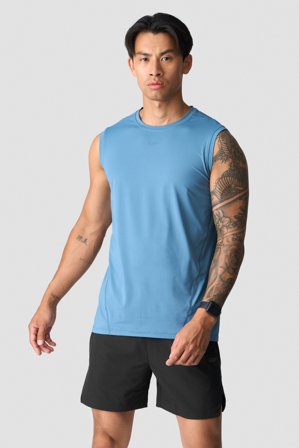 ICANIWILL - Endurance Tank Top Men Light Teal - Herre - ICIW