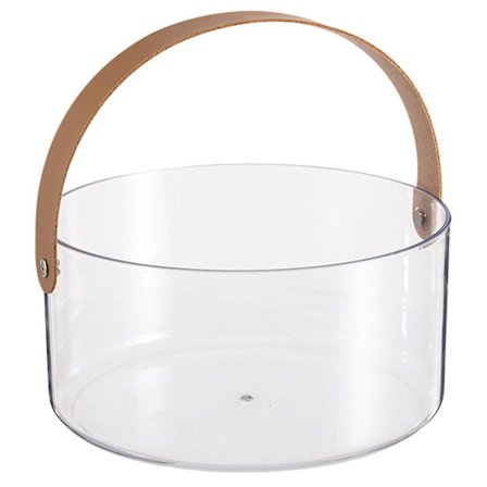 Blomdekorationskorg för bänkskivan, dryckeskylare, transparent glas, blomkruka, hink, grönsakskorg