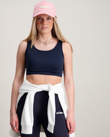 LMTD NLFFAYLE RIB CROP TANK TOP Bleu Hauts et chemisiers Fille - Kids Brand Store