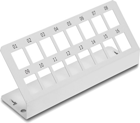 Eurolan 50S-21-03WT Patchpanel ubestykket 16xRJ45 (hullbilde: Keystone), Datamaskin & surfing