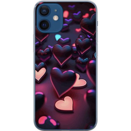 Yhteensopiva Puhelinkuori Apple Apple iPhone 12 KeskiyönSydämet