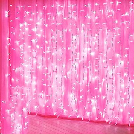 Led fönstergardin ljusslinga, inomhus utomhus bröllopsfest dekoration