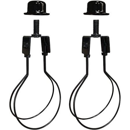 Lampskärm Glödlampa Klämma Adapter, 2 Pack Clip-on Lamphållare Adapter för att Hålla Lampskärm på Plats