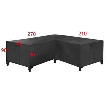 Møbelbeskyttelse overtræk beskyttelse til udendørs møbler hjørnesofa med vandtæt beige/brun '-P521-' beige/brun 270*210*90cm
