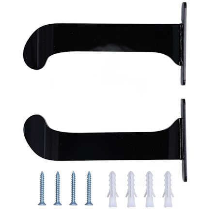 Yogamatte Veggfeste Holder Akryl Oppbevaringsstativ Svart