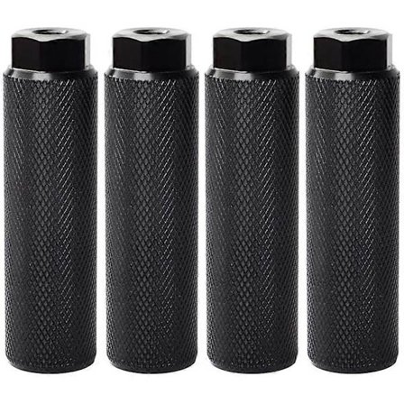 4 kpl Polkupyörän tapit, alumiiniseoksesta valmistetut liukuesteiset jalkatapit BMX-tapit pyöräilyyn, takatuki